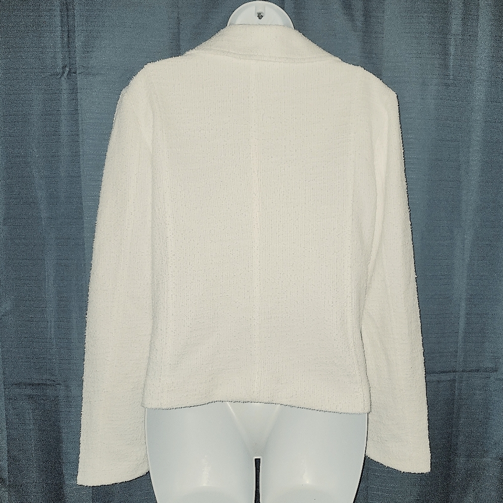 Nine West | White Textured Jacket - Picture 5 of 6
